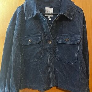 Avec Les Filles Blue corduroy jacket (net) L